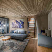 Glanzer Homes Längenfeld Zentrum Wohnzimmer hoamelige Suite